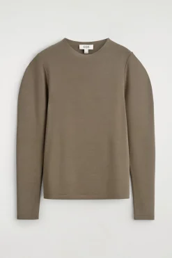 ROUNDED-SLEEVE TOP