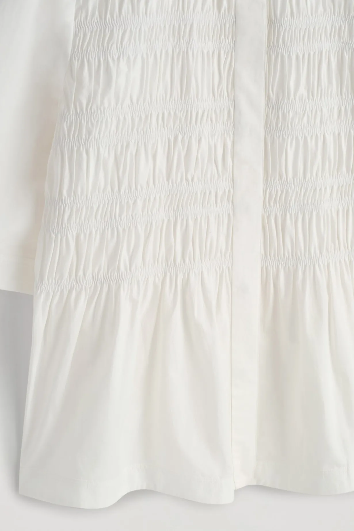 RUCHED COTTON BLOUSE
