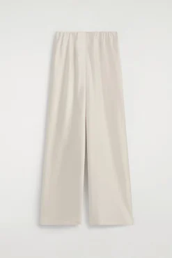 SATIN WIDE-LEG PANTS