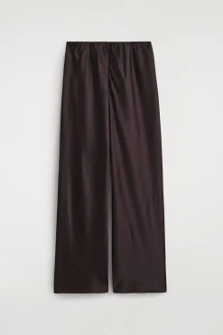 SATIN WIDE-LEG PANTS