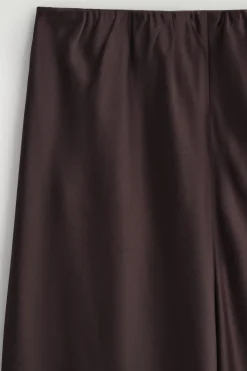 SATIN WIDE-LEG PANTS