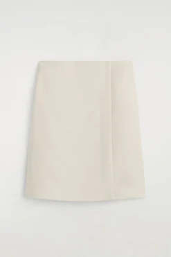 SATIN WRAP SKIRT