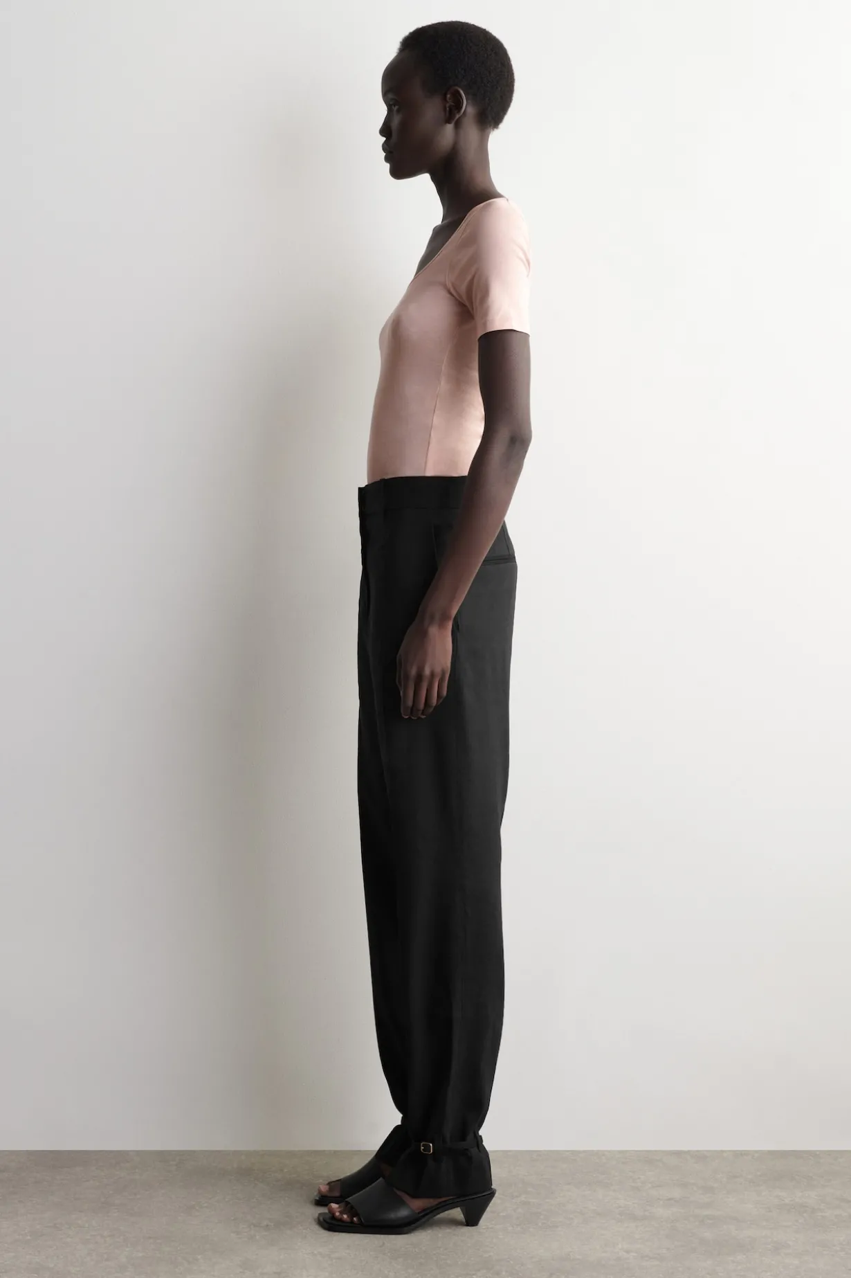 SATIN-TRIMMED COTTON-JERSEY T-SHIRT