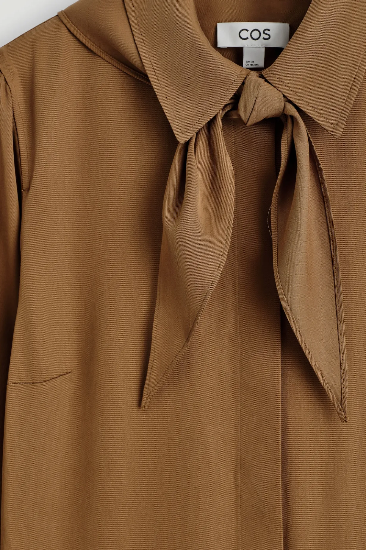 SCARF-DETAIL DROPPED-WAIST MINI DRESS