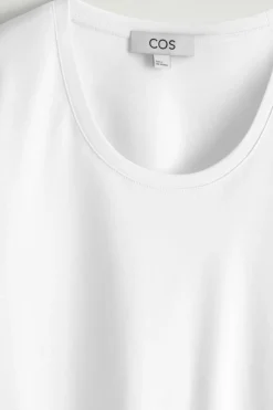 SCOOP-NECK COTTON T-SHIRT