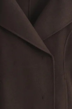 SCULPTED DOUBLE-FACED WOOL SHORT COAT