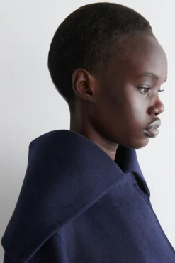 SCULPTED DOUBLE-FACED WOOL SHORT COAT