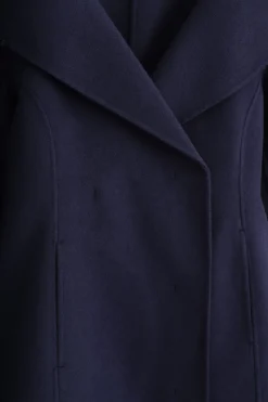 SCULPTED DOUBLE-FACED WOOL SHORT COAT