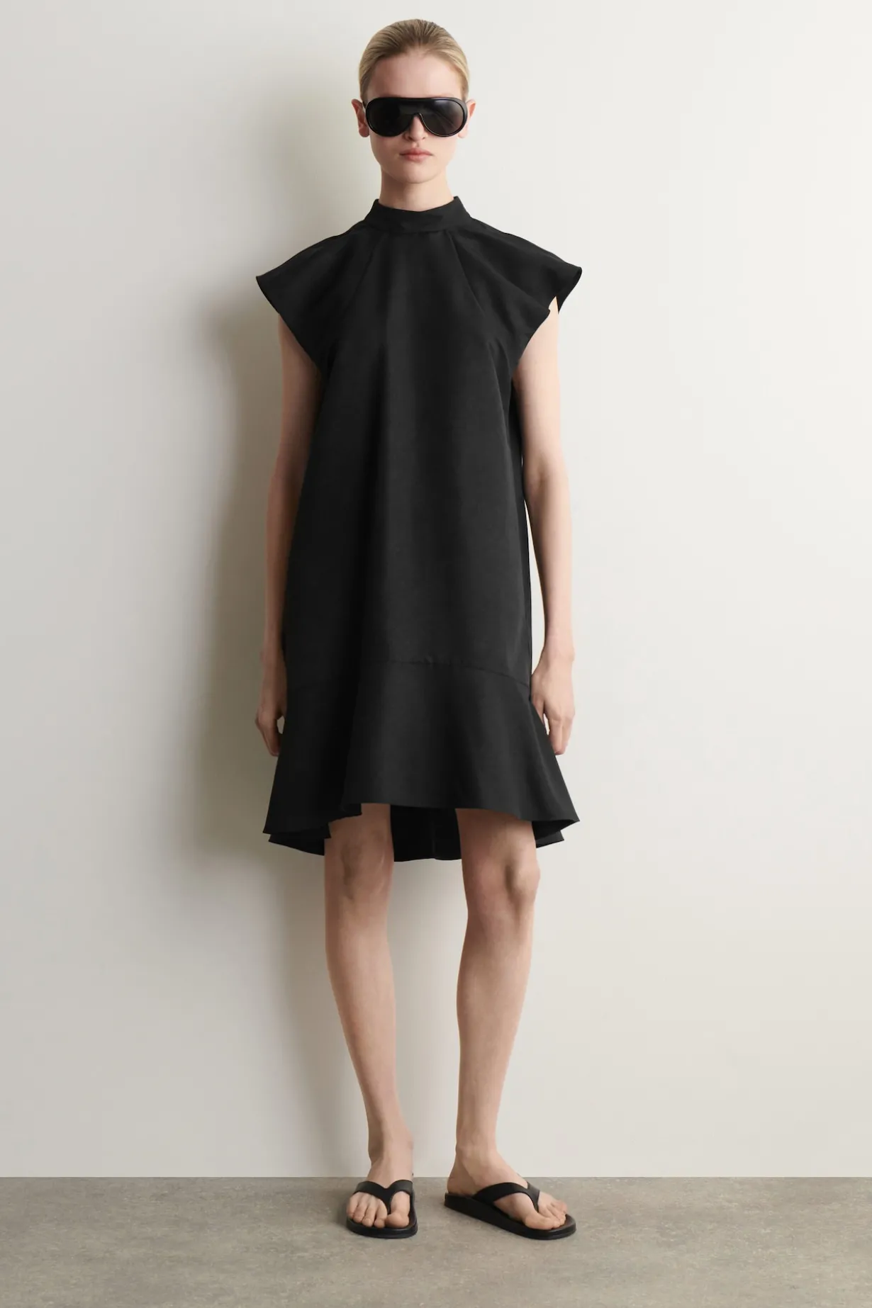 SCULPTED TURTLENECK DRESS