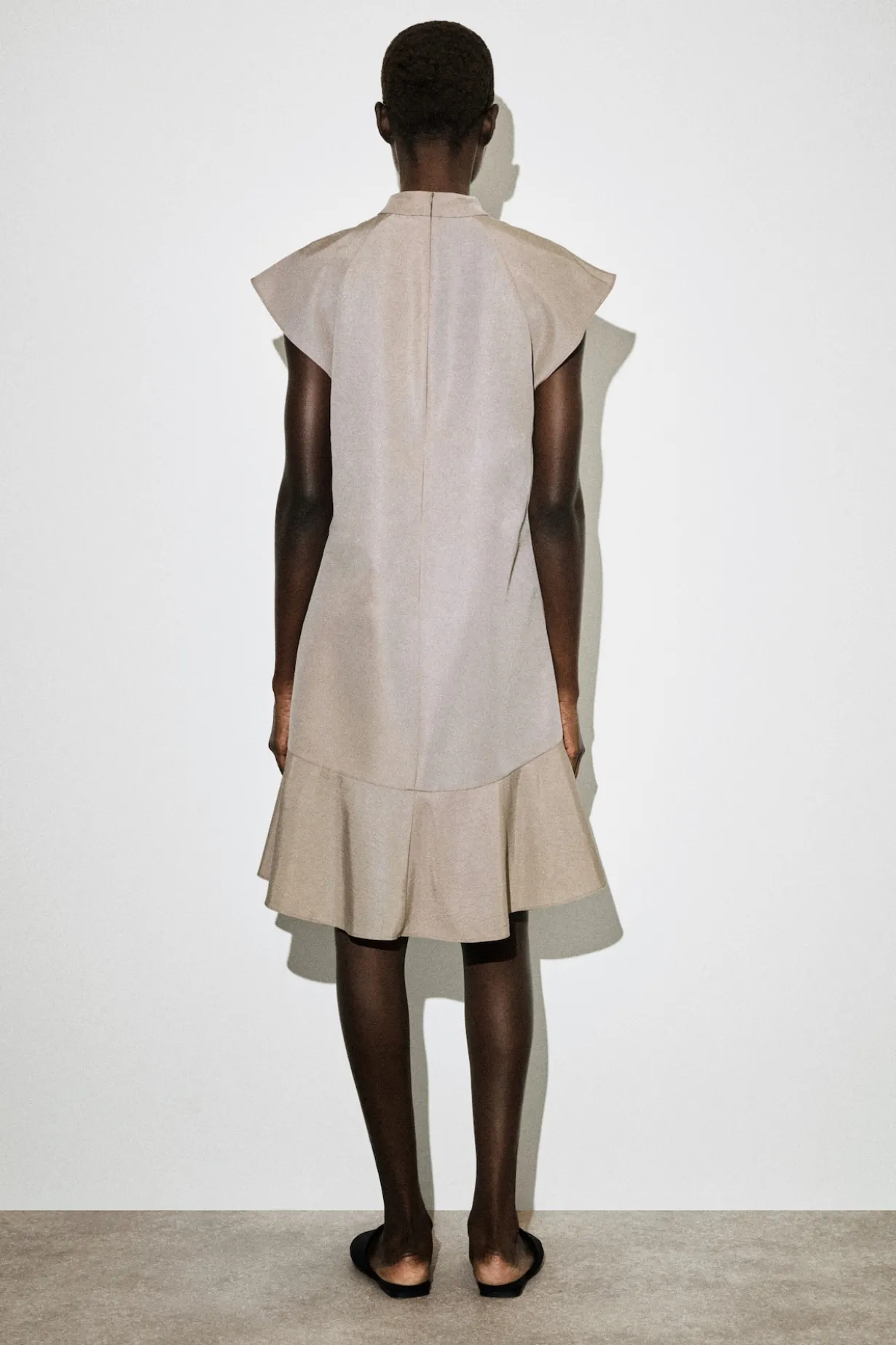 SCULPTED TURTLENECK DRESS