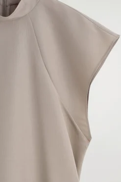 SCULPTED TURTLENECK DRESS