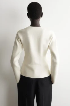 SCULPTURAL COTTON CARDIGAN
