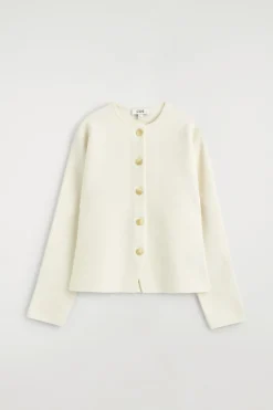 SCULPTURAL COTTON CARDIGAN