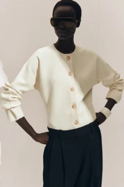 SCULPTURAL COTTON CARDIGAN