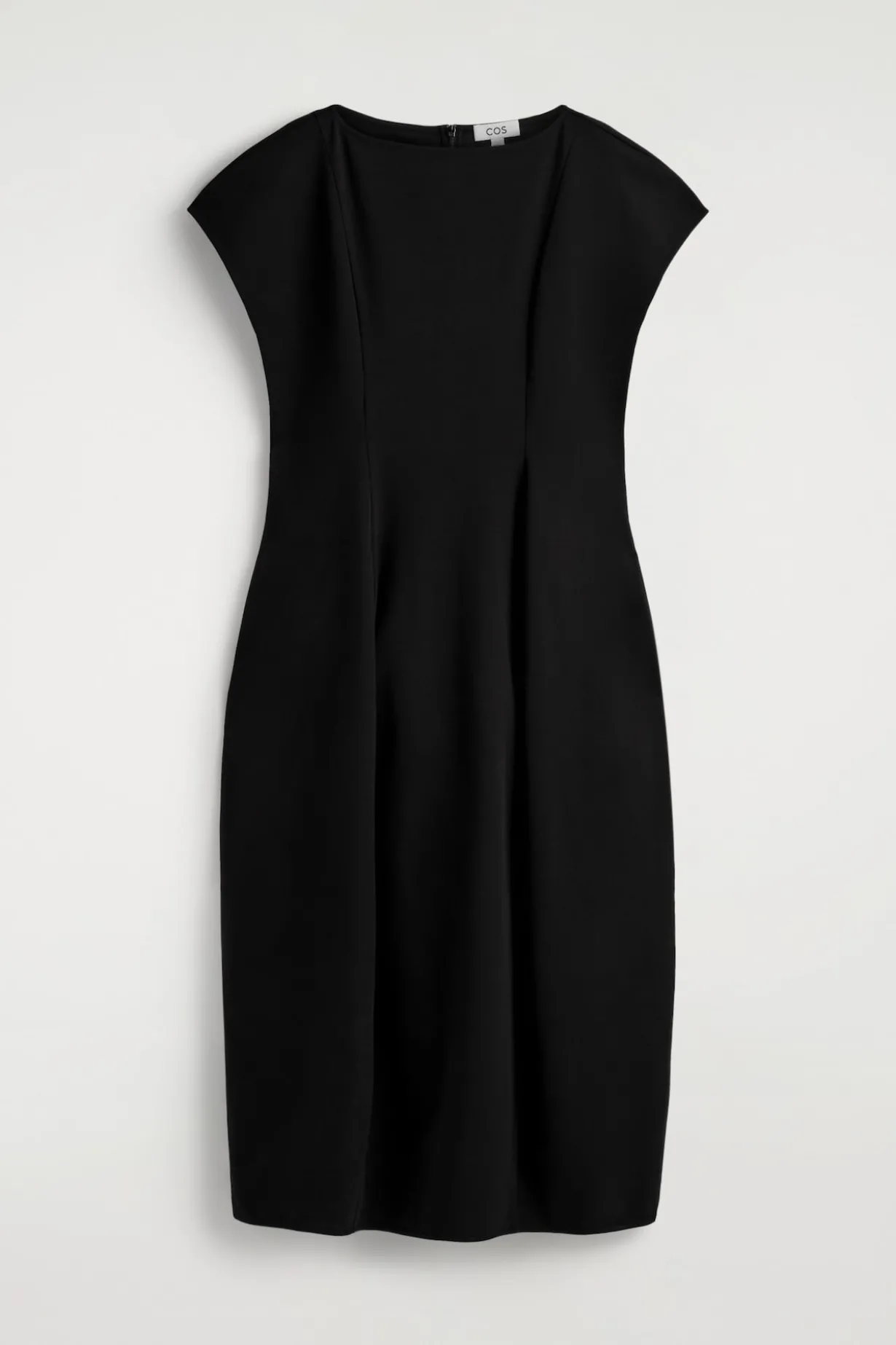 SCULPTURAL JERSEY MIDI DRESS