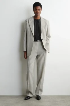 SCULPTURAL PIMA COTTON-POPLIN BLOUSE