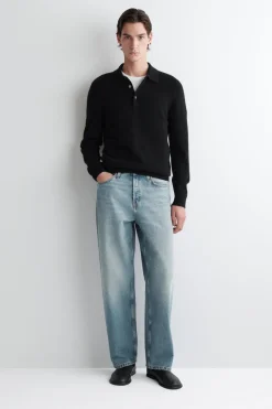 SEAMLESS CASHMERE POLO SHIRT