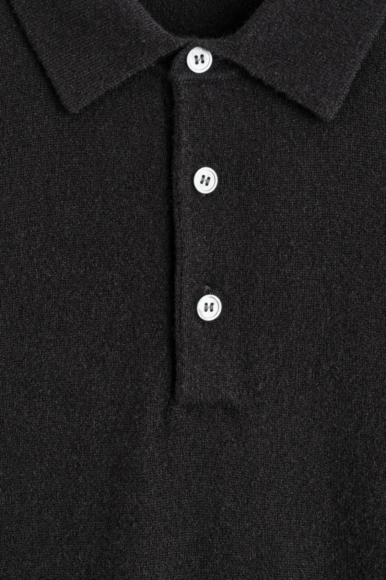 SEAMLESS CASHMERE POLO SHIRT