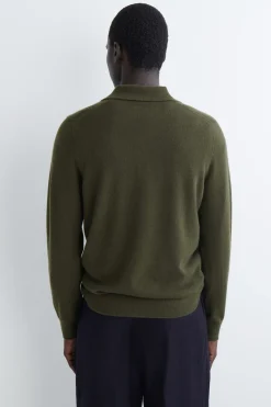 SEAMLESS CASHMERE POLO SHIRT