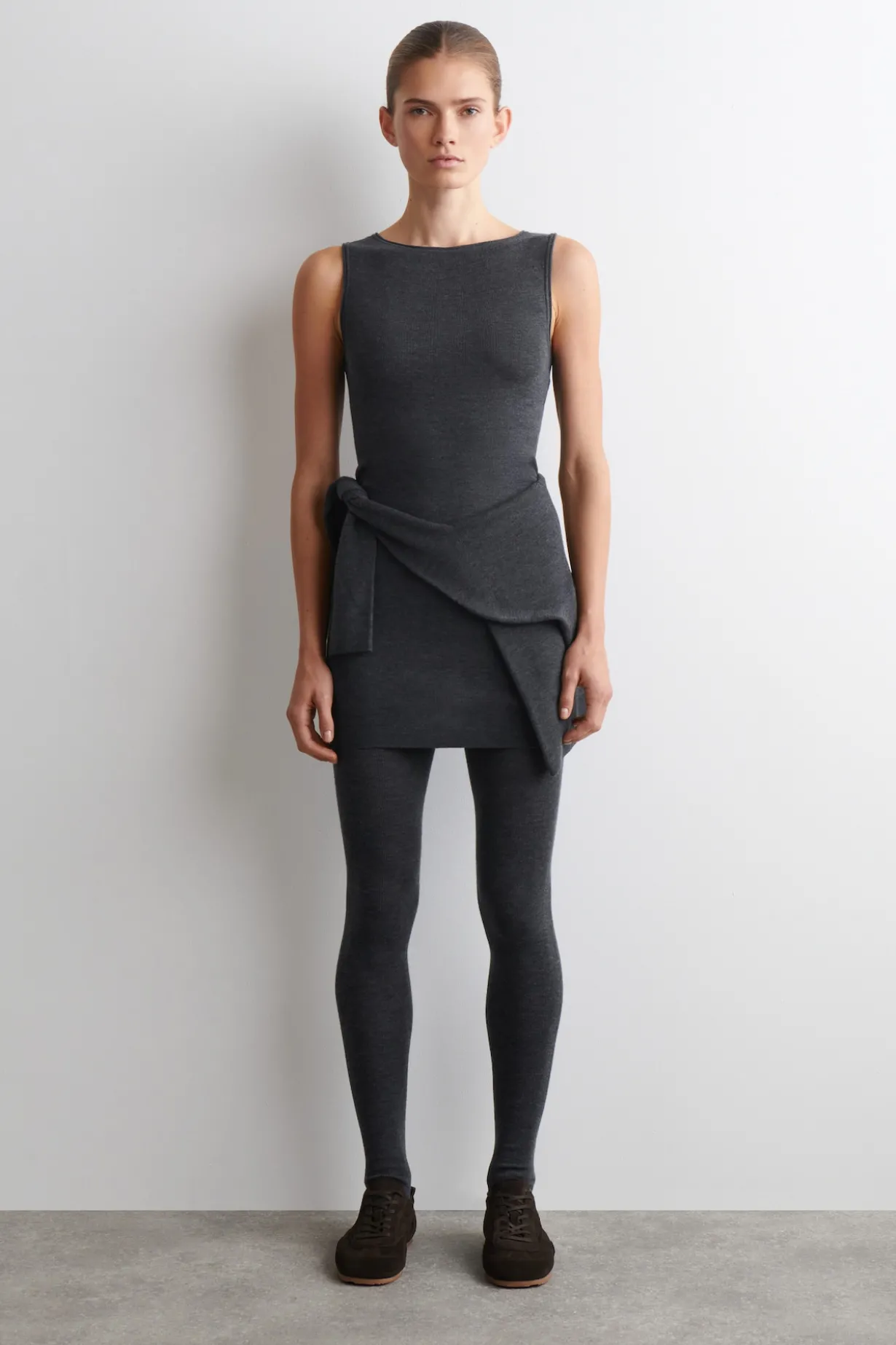 SEAMLESS MERINO WOOL MINI DRESS