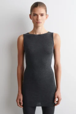 SEAMLESS MERINO WOOL MINI DRESS