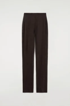 SEAMLESS SHEER KNITTED SILK PANTS