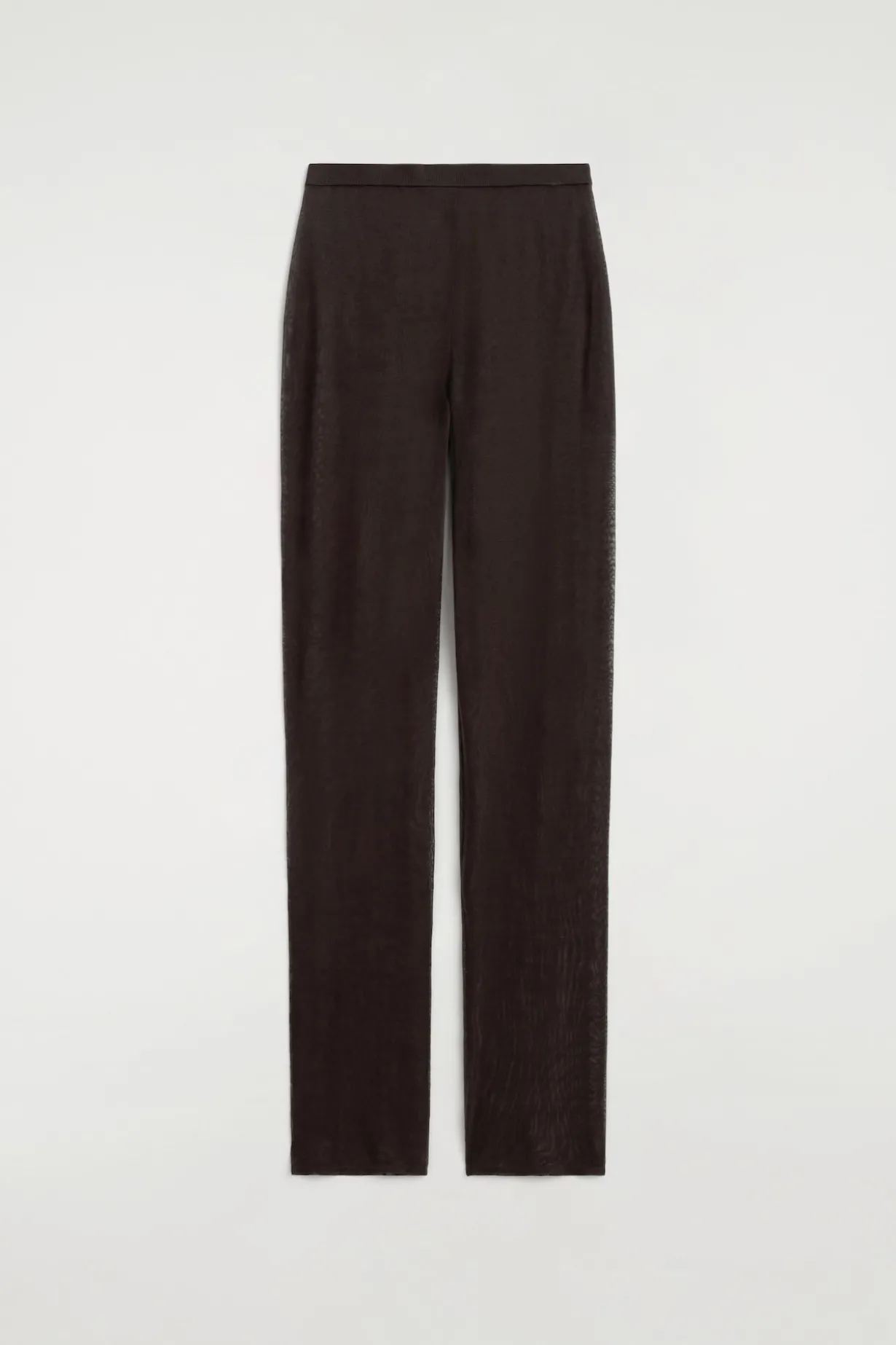 SEAMLESS SHEER KNITTED SILK PANTS