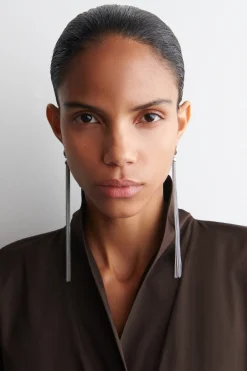 SHAWL-COLLAR COTTON BLOUSE