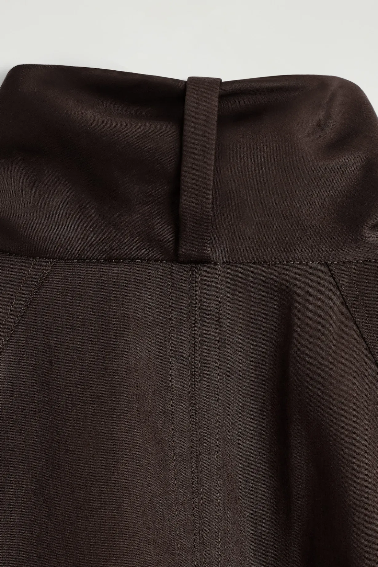 SHAWL-COLLAR COTTON BLOUSE