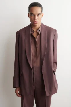 SHAWL-COLLAR WOOL BLAZER