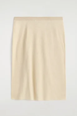 SHEER KNITTED SILK-CASHMERE SKIRT