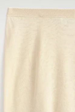 SHEER KNITTED SILK-CASHMERE SKIRT
