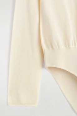 SHEER KNITTED SILK-CASHMERE BODYSUIT
