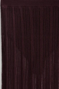 SHEER LACE-KNIT SKIRT