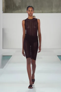 SHEER LACE-KNIT TANK TOP