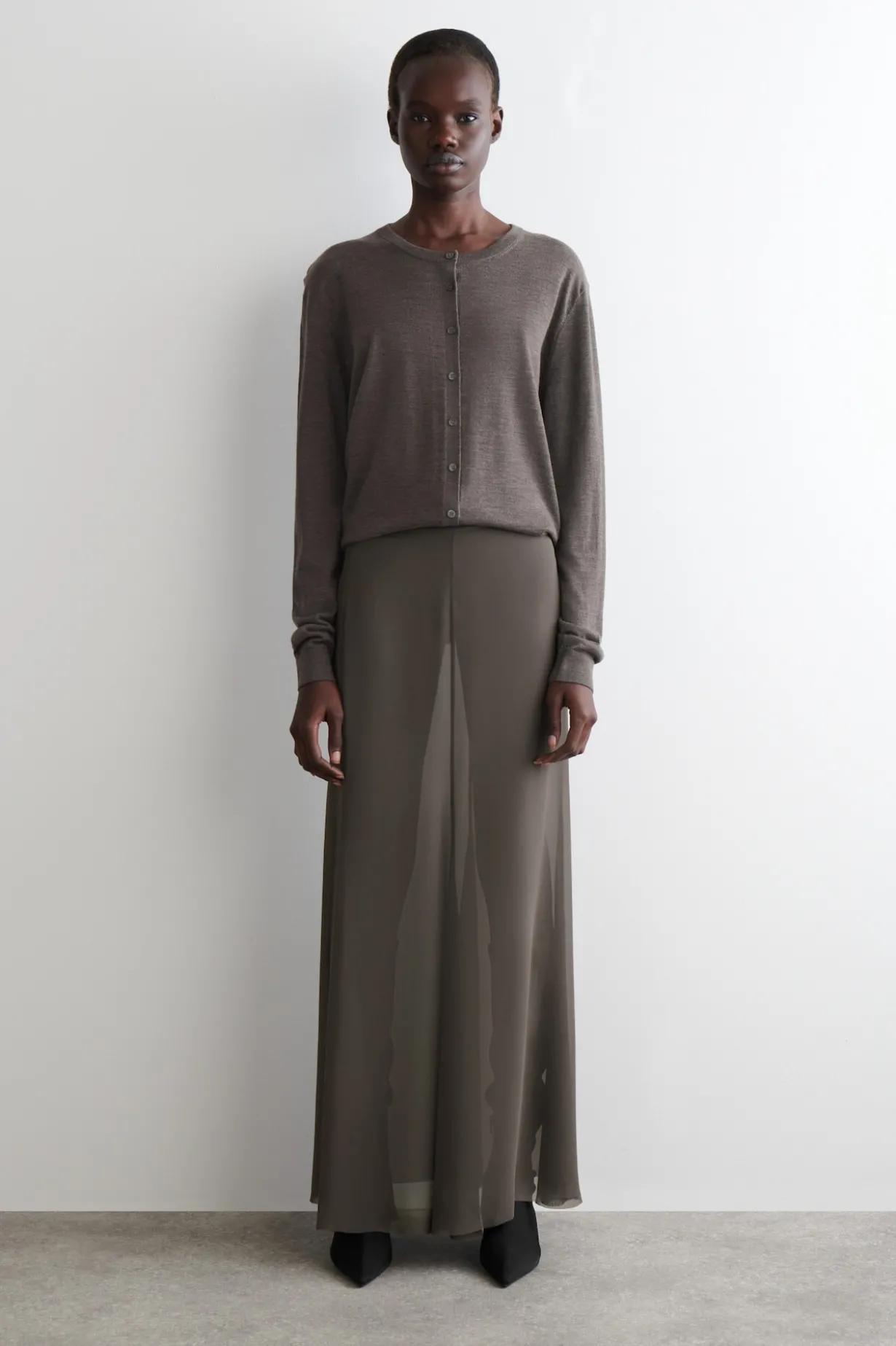 SHEER MAXI SKIRT