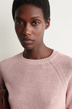 SHRUNKEN KNITTED LINEN T-SHIRT