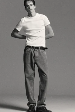 SIGNATURE REGULAR-FIT STRAIGHT-LEG JEANS