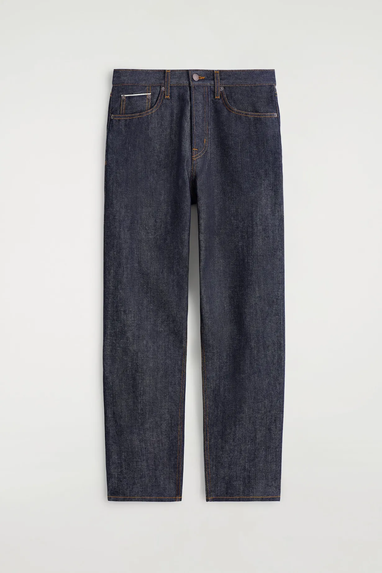 SIGNATURE SELVEDGE REGULAR-FIT STRAIGHT-LEG JEANS