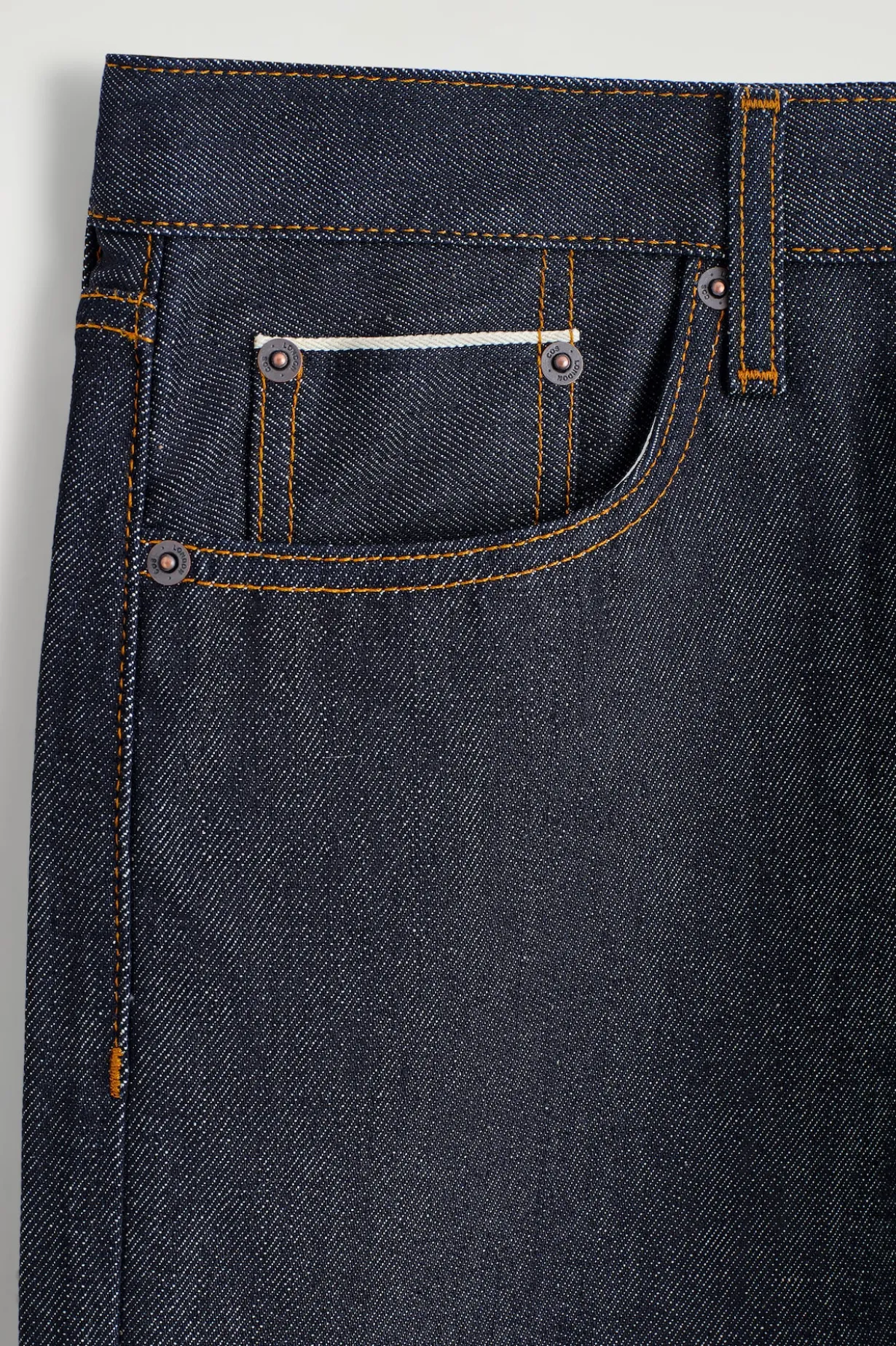 SIGNATURE SELVEDGE REGULAR-FIT STRAIGHT-LEG JEANS