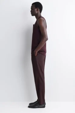 SILK-COTTON HENLEY TANK TOP