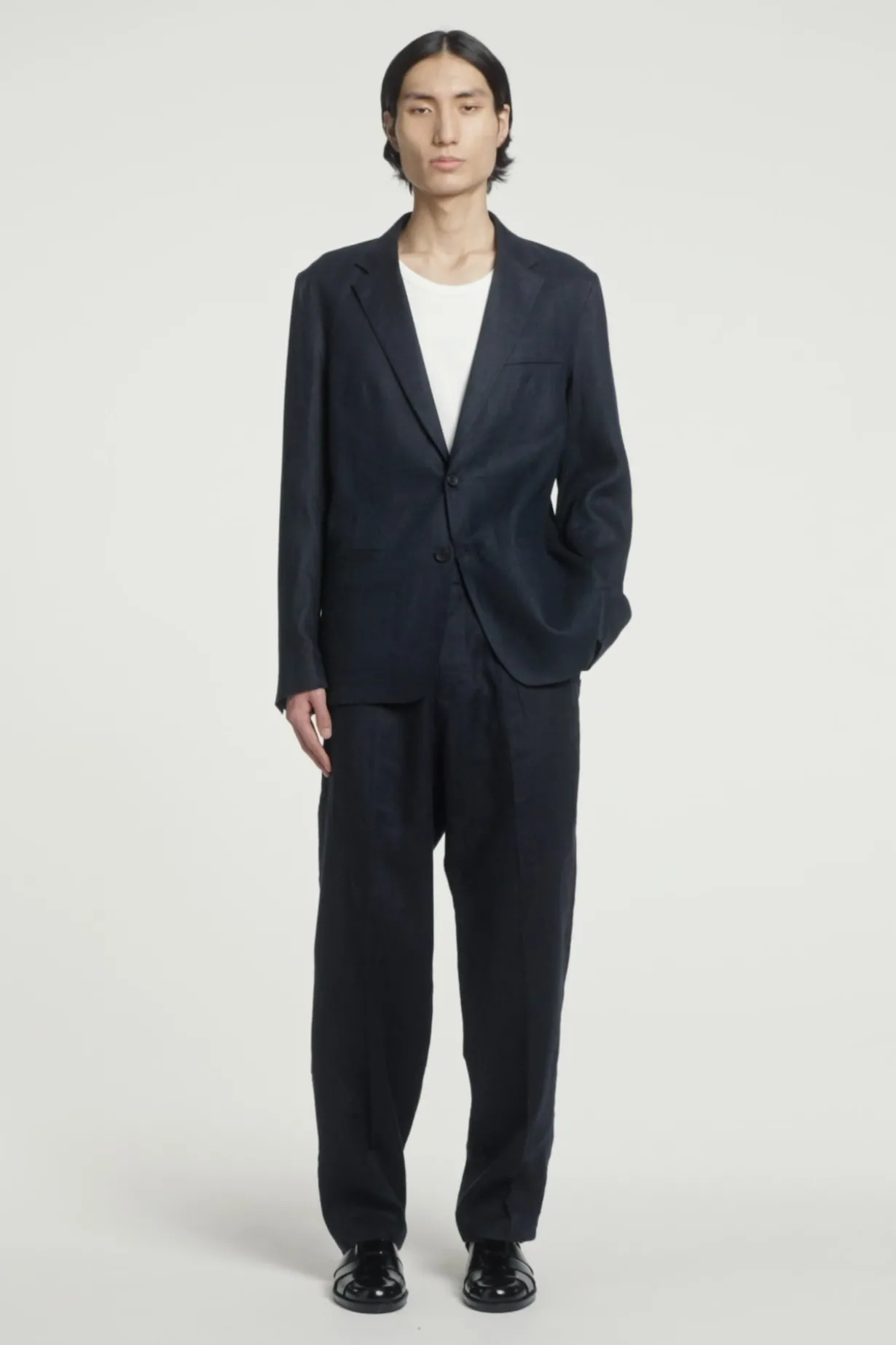SINGLE-BREASTED LINEN BLAZER