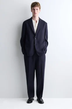 SINGLE-BREASTED LINEN BLAZER