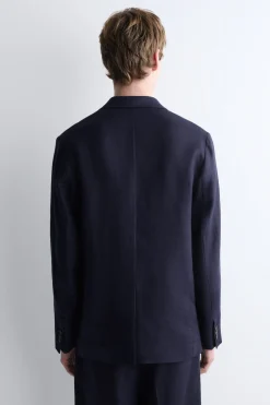 SINGLE-BREASTED LINEN BLAZER