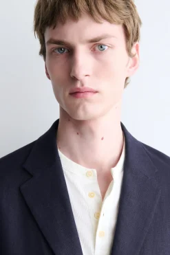 SINGLE-BREASTED LINEN BLAZER
