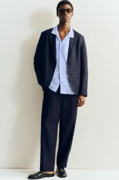 SINGLE-BREASTED LINEN BLAZER
