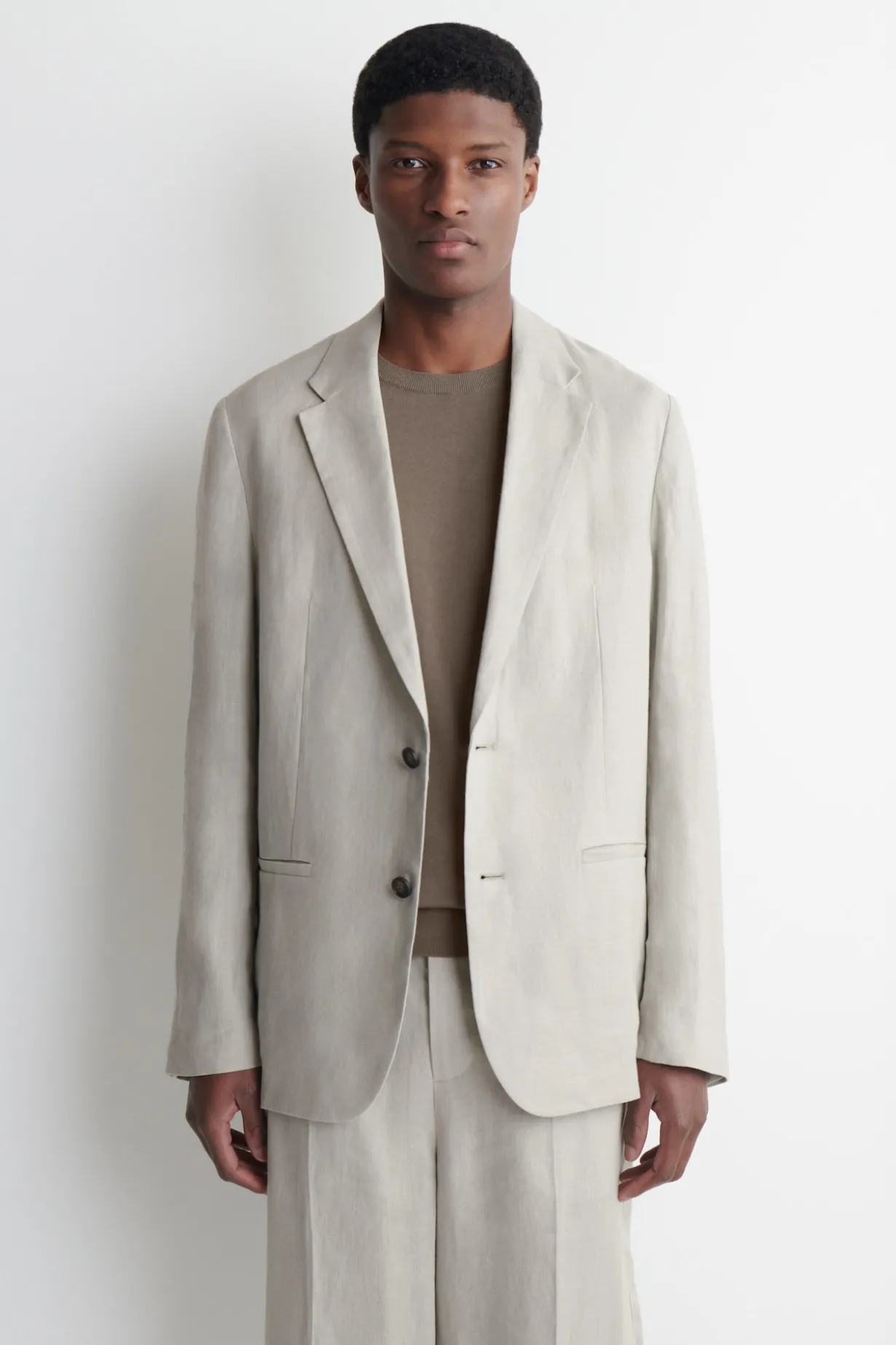 SINGLE-BREASTED LINEN BLAZER