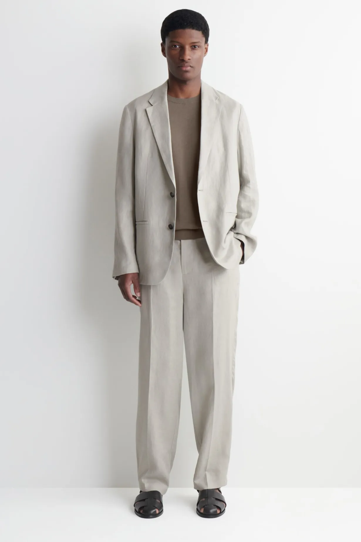 SINGLE-BREASTED LINEN BLAZER