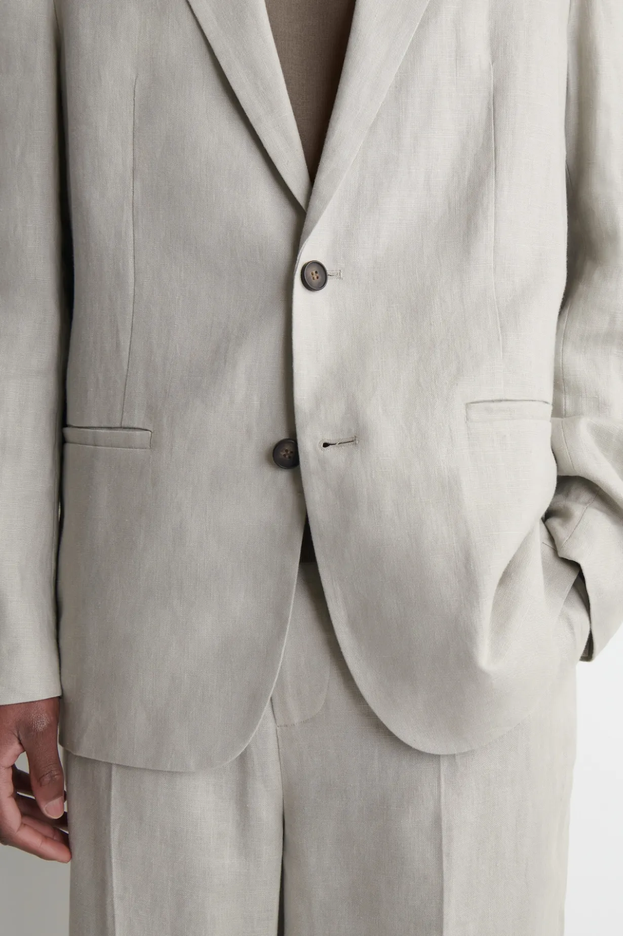 SINGLE-BREASTED LINEN BLAZER