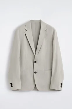 SINGLE-BREASTED LINEN BLAZER